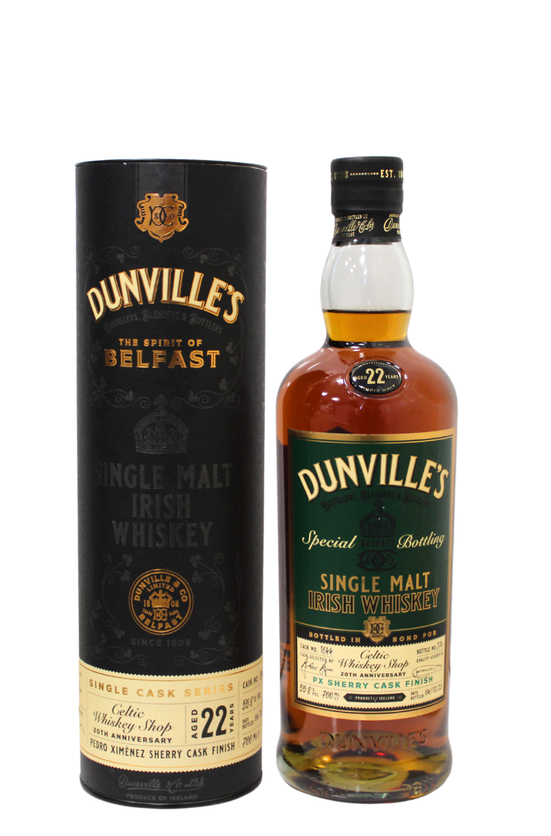 Dunvilles 22 Year Old Celtic Whiskey Shop Exclusive